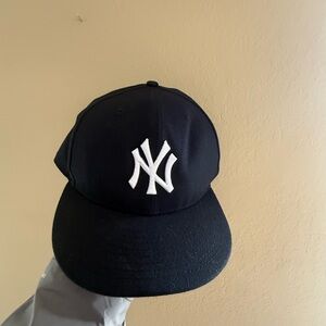 New Era Navy Cap with White NY Logo